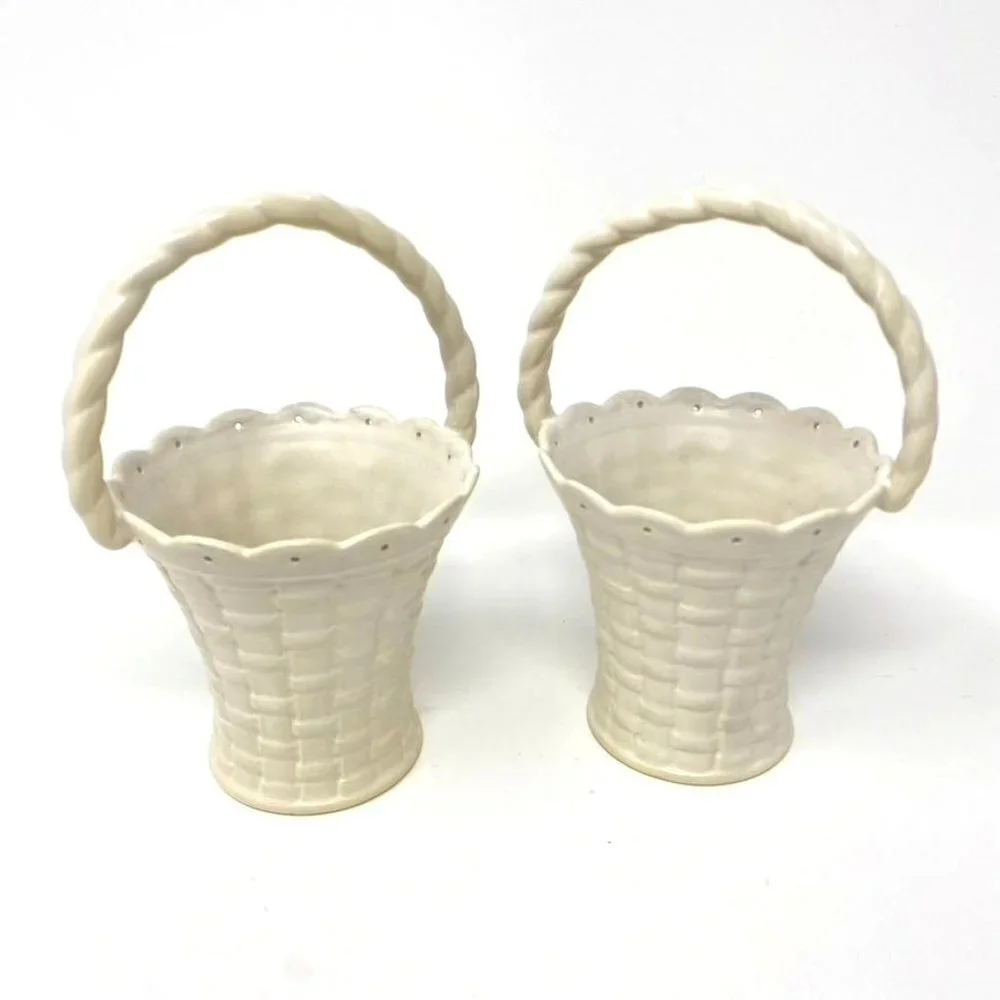 Target Home Set Of 2 Ceramic Mini Baskets Springtime Easter Decor